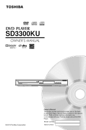 Toshiba SD3300 Owners Manual