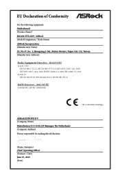 ASRock H610M-ITX/eDP CE Declaration of Conformity