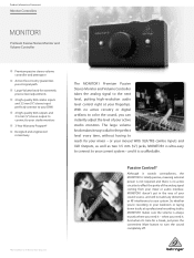 Behringer MONITOR1 Product Information Document