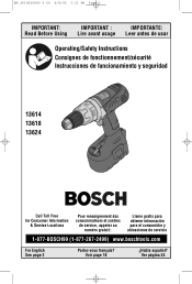 Bosch 13614-2G Operating Instructions