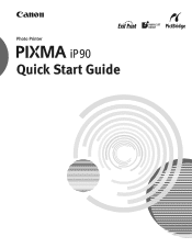 Canon PIXMA iP90 iP90 Quick Start Guide