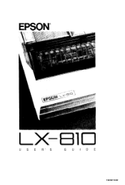 Epson LX-810 User Manual - PC