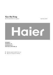 Haier DSF80B User Manual