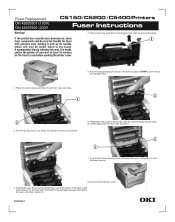 Oki C5400 Fuser Instructions
