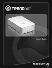 TRENDnet TE100-MP1UN User's Guide
