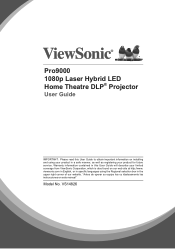 ViewSonic Pro9000 PRO9000 User Guide (English)