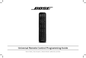 Bose CineMate 15 Home Theater Owner's guide - Remote