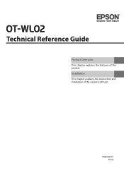 Epson TM-T20II OT-WL02 Technical Reference Guide