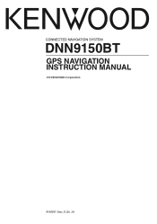 Kenwood DNN9150BT User Manual 1