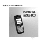Nokia 2610 User Guide