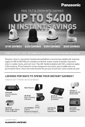 Panasonic AW-HN40H Professional PTZ Instant Savings Promotion