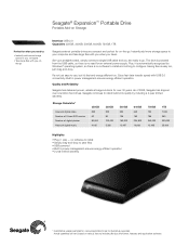 Seagate ST902504EXA101-RK Seagate® Expansion™ Portable Data Sheet