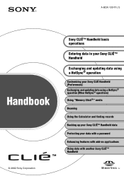 Sony PEG-NX60 CLIE Handbook  (primary manual)
