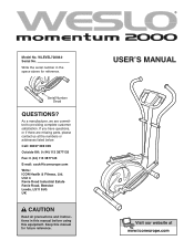 Weslo 2000 Uk Manual