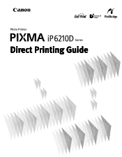 Canon iP6210D iP6210D Direct Printing Guide