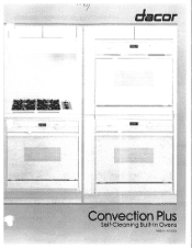 Dacor W305 Feature Pamphlet - Convection Plus Wall Oven