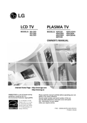 LG 42PC3DVA-UD Owners Manual