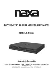 Naxa ND-856 ND-856 Spanish Manual