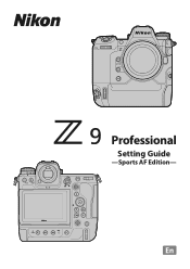Nikon Z 9 Setting Guide Sports AF Edition