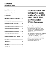 Compaq DS10L Installation Guide