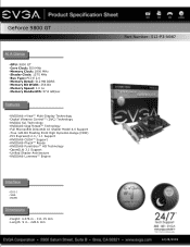 EVGA GeForce 9800 GT HDMI PDF Spec Sheet