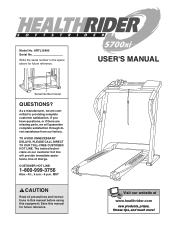 HealthRider S700xi Treadmill English Manual