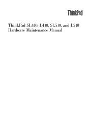 IBM Elite ThinkPad SL410 Hardware Maintenance Manual