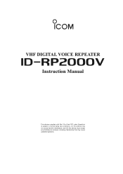 Icom D-STAR Instruction Manual