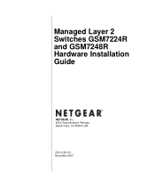 Netgear GSM7224R GSM7248R Hardware manual