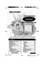 Sharp 32C530 32C530 Operation Manual