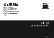 Yamaha EF2600J Owners Manual
