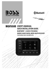 Boss Audio MGV550B User Manual