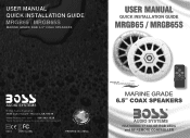Boss Audio MRGB65S User Manual