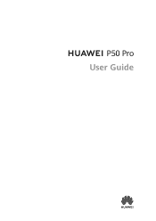 Huawei P50 Pro User Guide