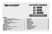 Sharp EL-6890SB Operation Manual