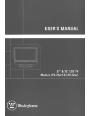 Westinghouse LTV-32W1 User Manual