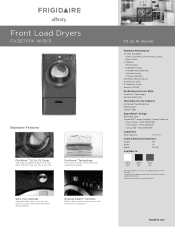 Frigidaire FAQE7011KW Product Specifications Sheet (English)