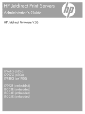 HP 635n HP Jetdirect Print Server Administrator's Guide (Firmware V.36)