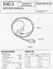 Kenwood EMC-3 Service Manual