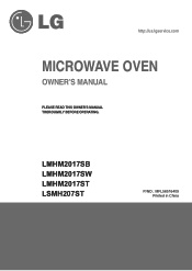 LG LMHM2017SB Owner's Manual