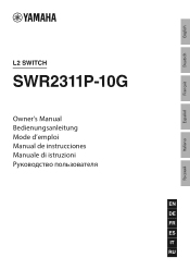 Yamaha SWR2311P-10G SWR2311P-10G Owners Manual