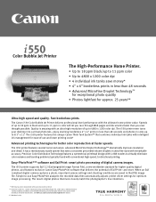 Canon i550 i550_spec.pdf