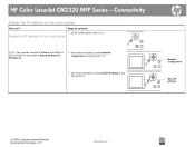 HP Color LaserJet CM2320 HP Color LaserJet CM2320 MFP - Connectivity