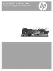 HP CM3530 HP Color LaserJet CM3530 MFP Series - Analog Fax Accessory 500 Send Fax Driver Guide