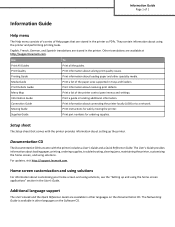 Lexmark M3150 Information Guide