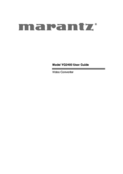Marantz VQ2400 User Guide