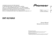 Pioneer DXT-X2769UI Owner s Manual