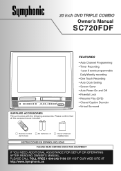 Symphonic SC720FDF Owners Manual
