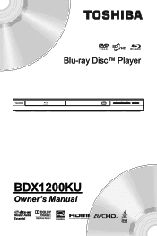Toshiba BDX1200KU Owners Manual