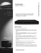 Toshiba DR570 Printable Spec Sheet
